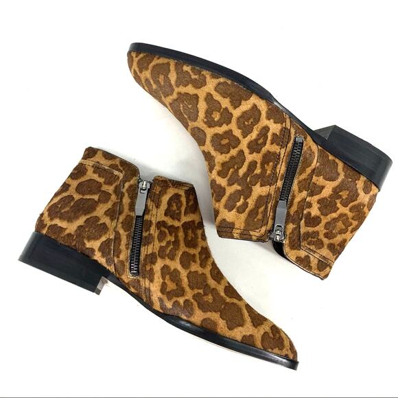 Naturalizer 27 Edit Capree Leopard Print Cow Hair Booties Size 9.5M NEW - Picture 5 of 9